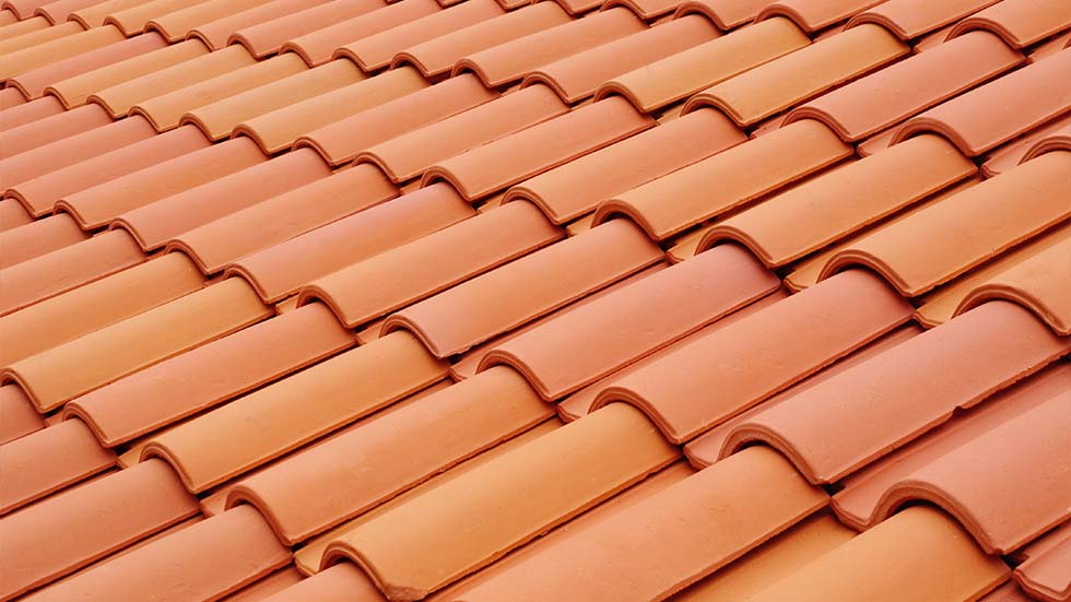 Ceramic clay tile roof